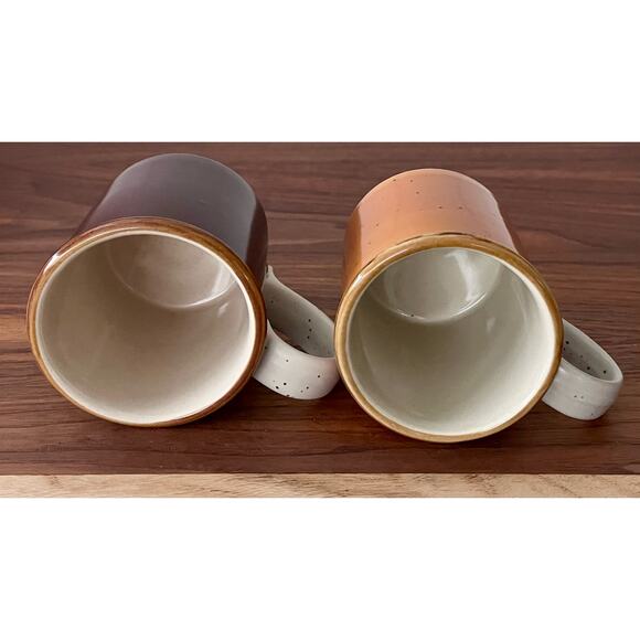 Vintage Ji Stonecrest Mug Set - Margaret F2 Gale F4 Orange Brown Cup Coffee Tea - Picture 6 of 13